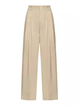 Silk and cotton trousers