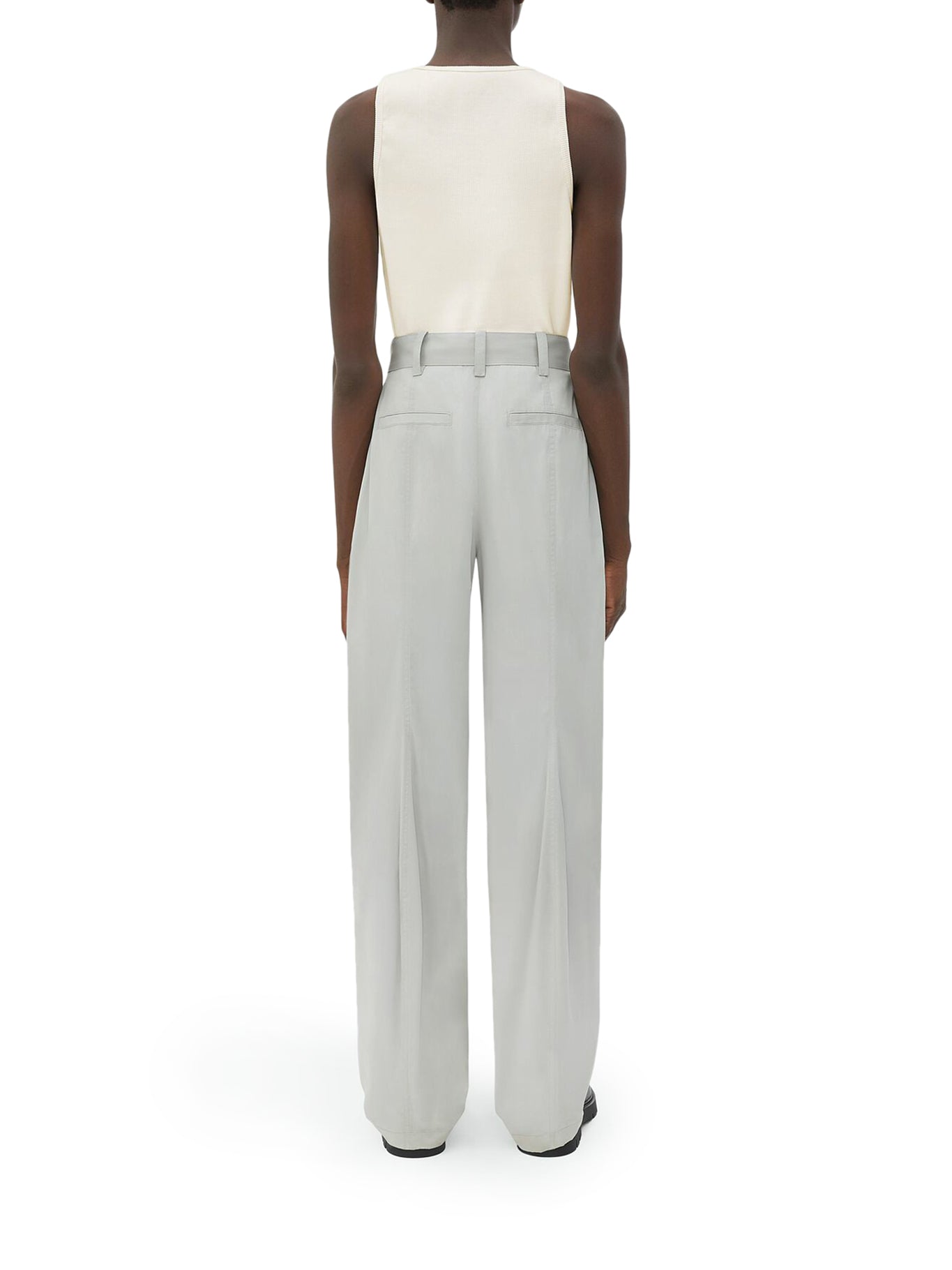 Silk and cotton trousers