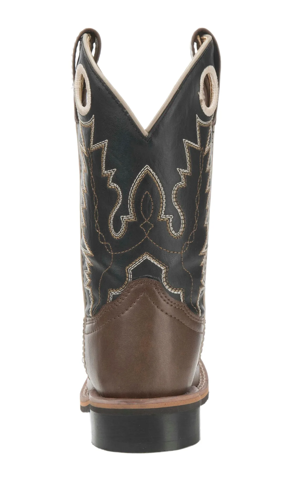 Smoky Mountain Youth Brown and Black Cowboy Square Toe Boots