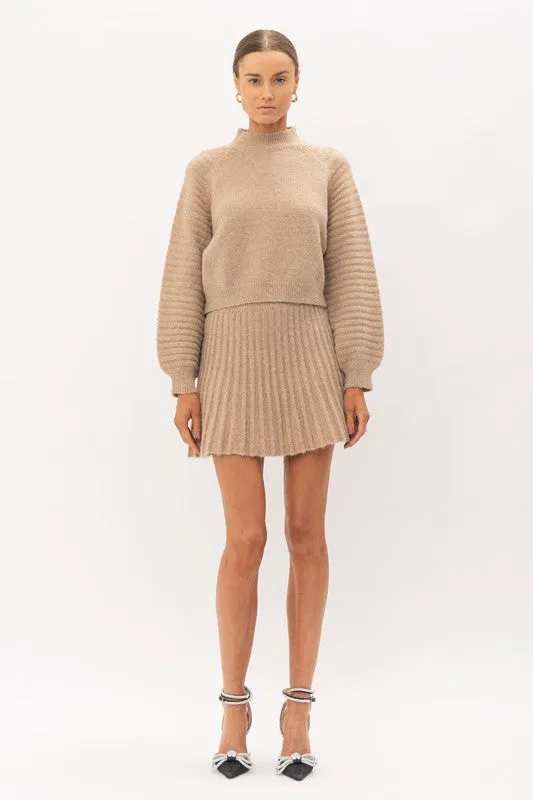 SOFIE THE LABEL - GABRIELLE NATURAL KNIT SKIRT