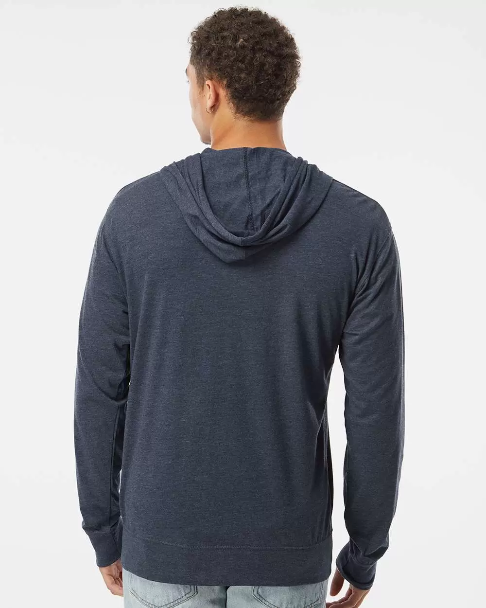 SS150JZ Independent Trading Co. Lightweight Jersey Hooded Full-Zip T-Shirt SKU: SS150JZ