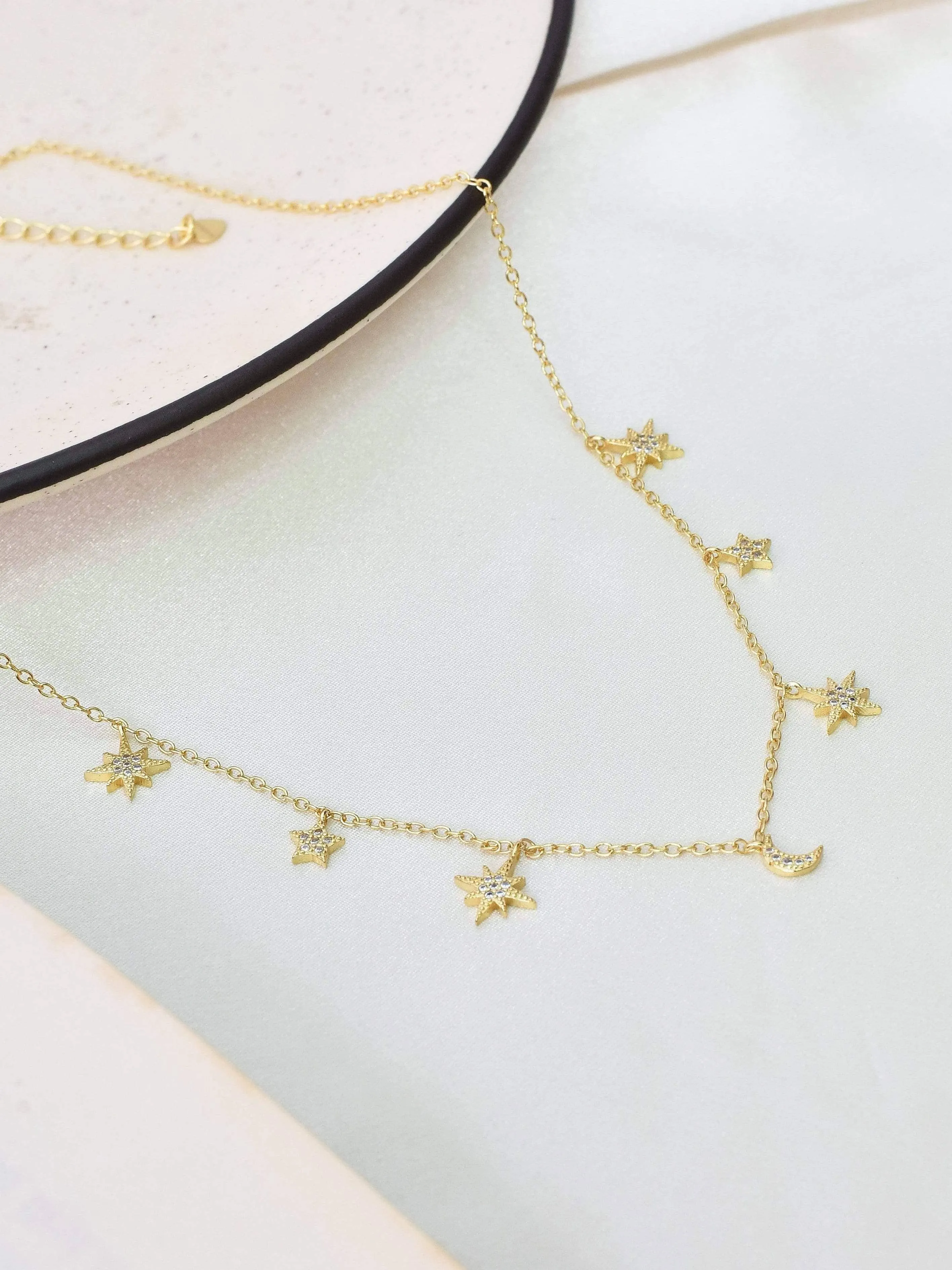 Stars & Moon Charm Necklace