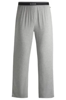 Stretch-modal pajama bottoms with logo waistband