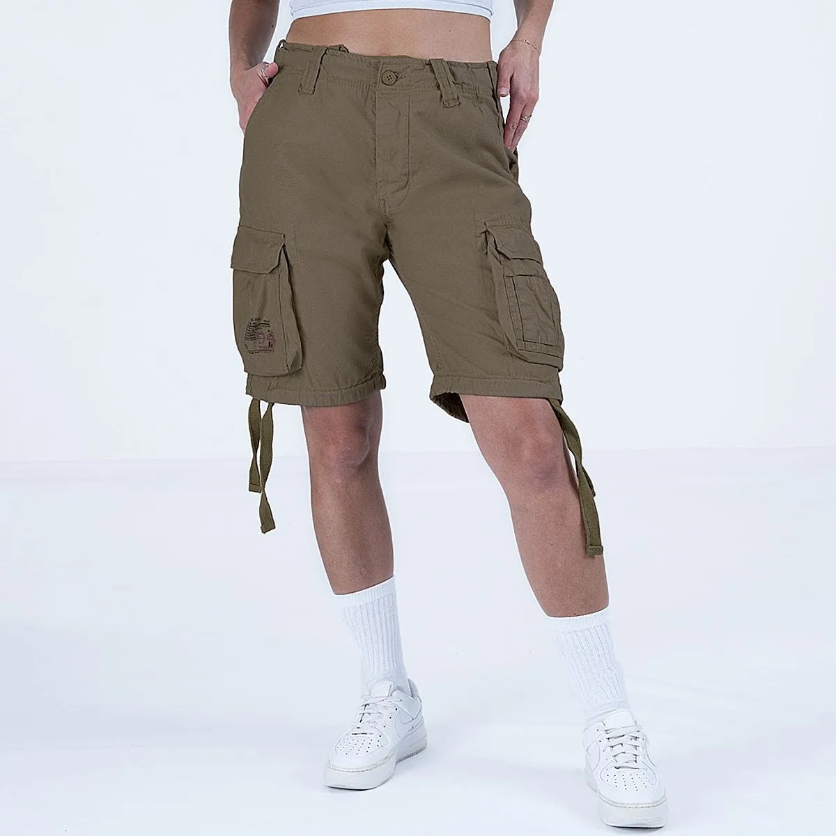 Surplus Ladies Airborne Vintage Shorts Washed Olive