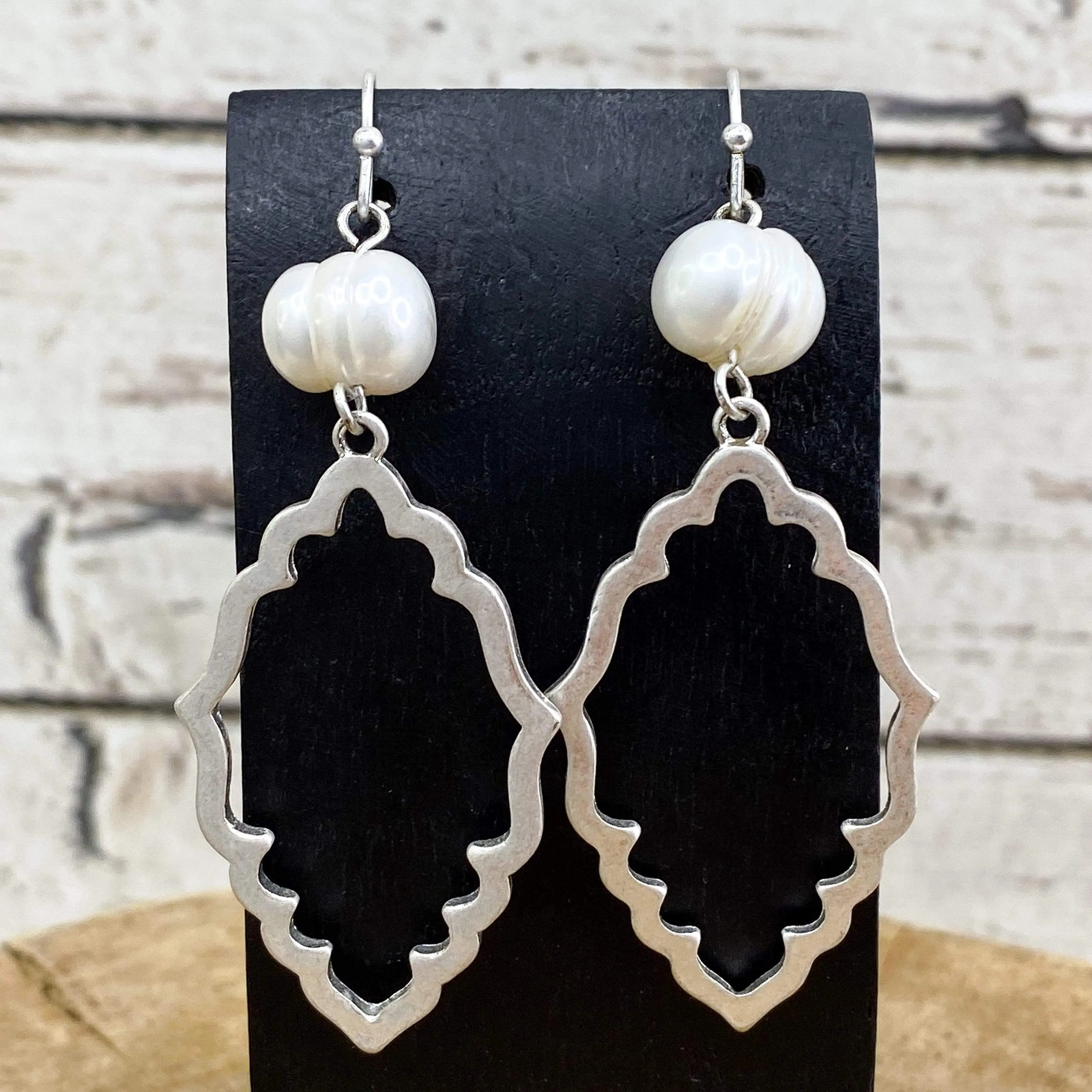 Terra Pearl Drop Earring