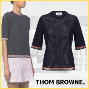 THOM BROWNE  |Casual Style Silk Street Style Cotton Elegant Style