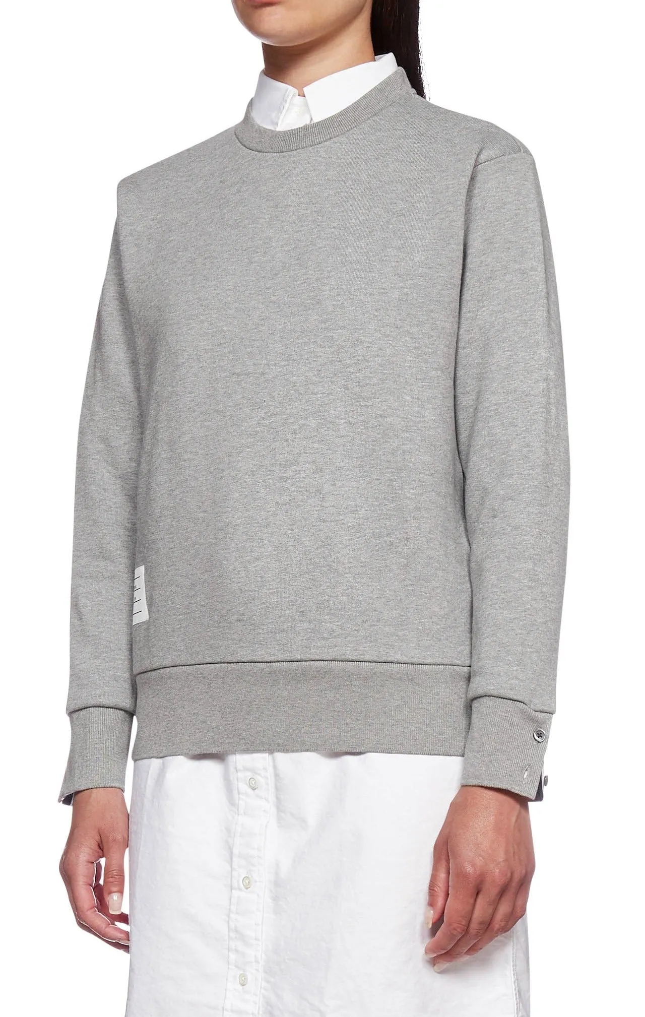 Thom Browne RWB-Stripe Logo Patch Sweatshirt