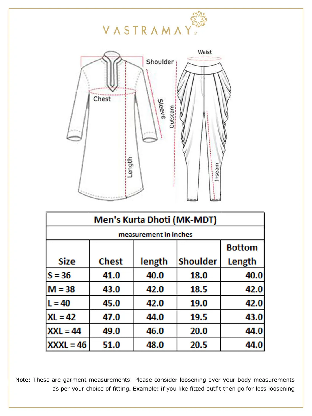 Vastramay Men's Rose Gold Cotton Blend Kurta Dhoti And Dupatta Set