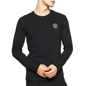 VERSACE  |Crew Neck Street Style Long Sleeves Plain Cotton