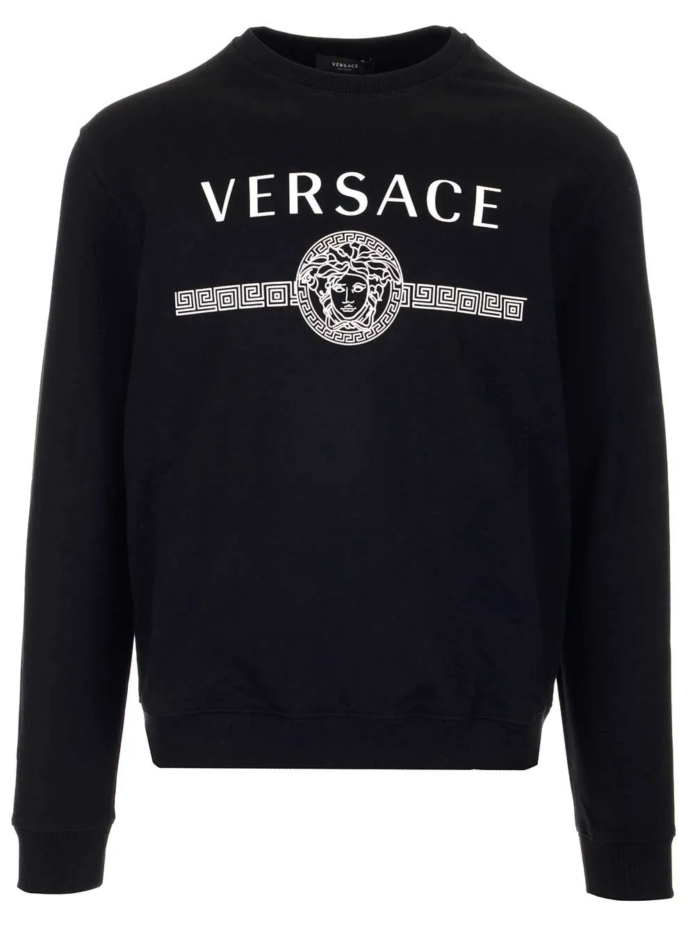 Versace Logo Print Crewneck Sweatshirt