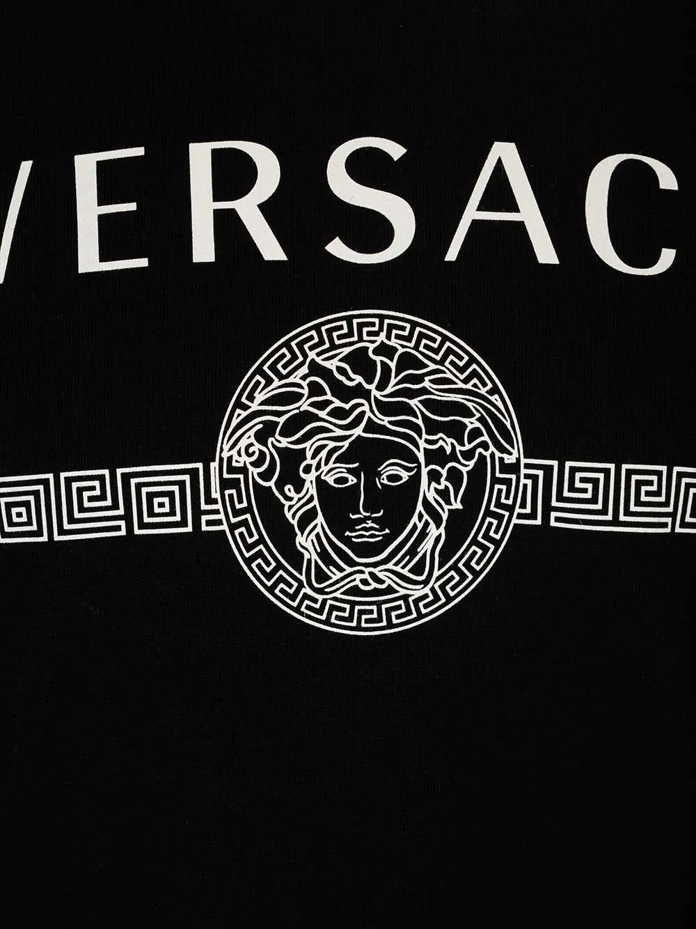 Versace Logo Print Crewneck Sweatshirt