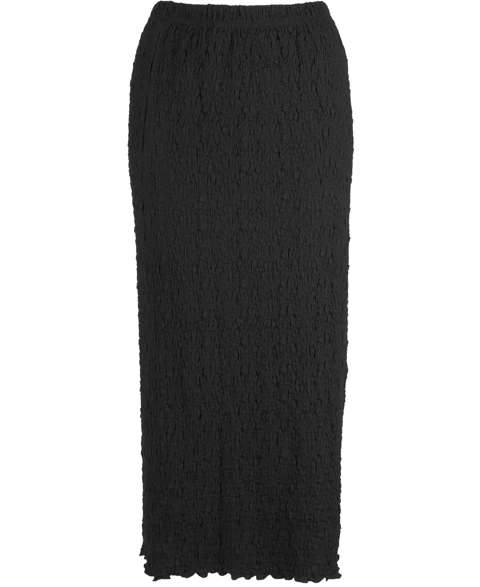 Women's Textured Knit Tube Skirt in Black | Postie