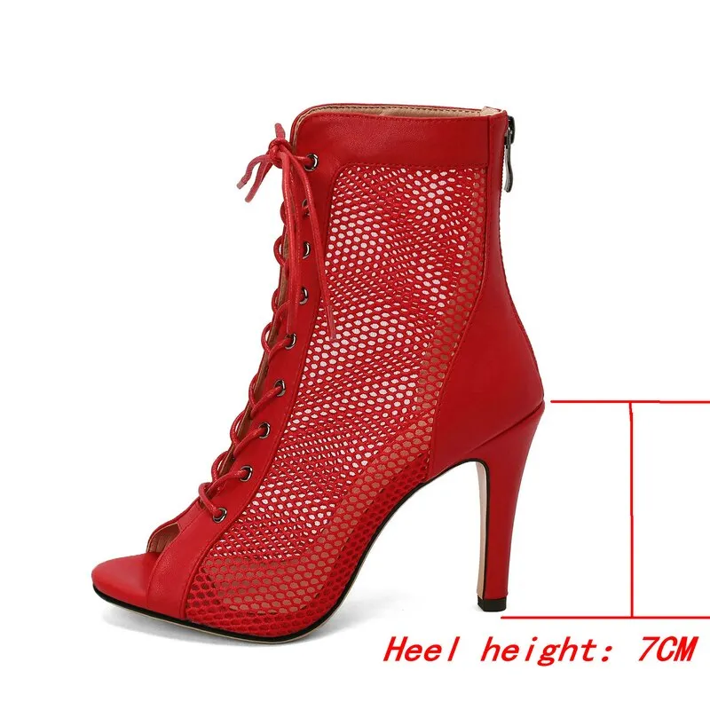 Women's Fashion Sexy Comfort Summer Zipper Peep Toe High Heel Boots