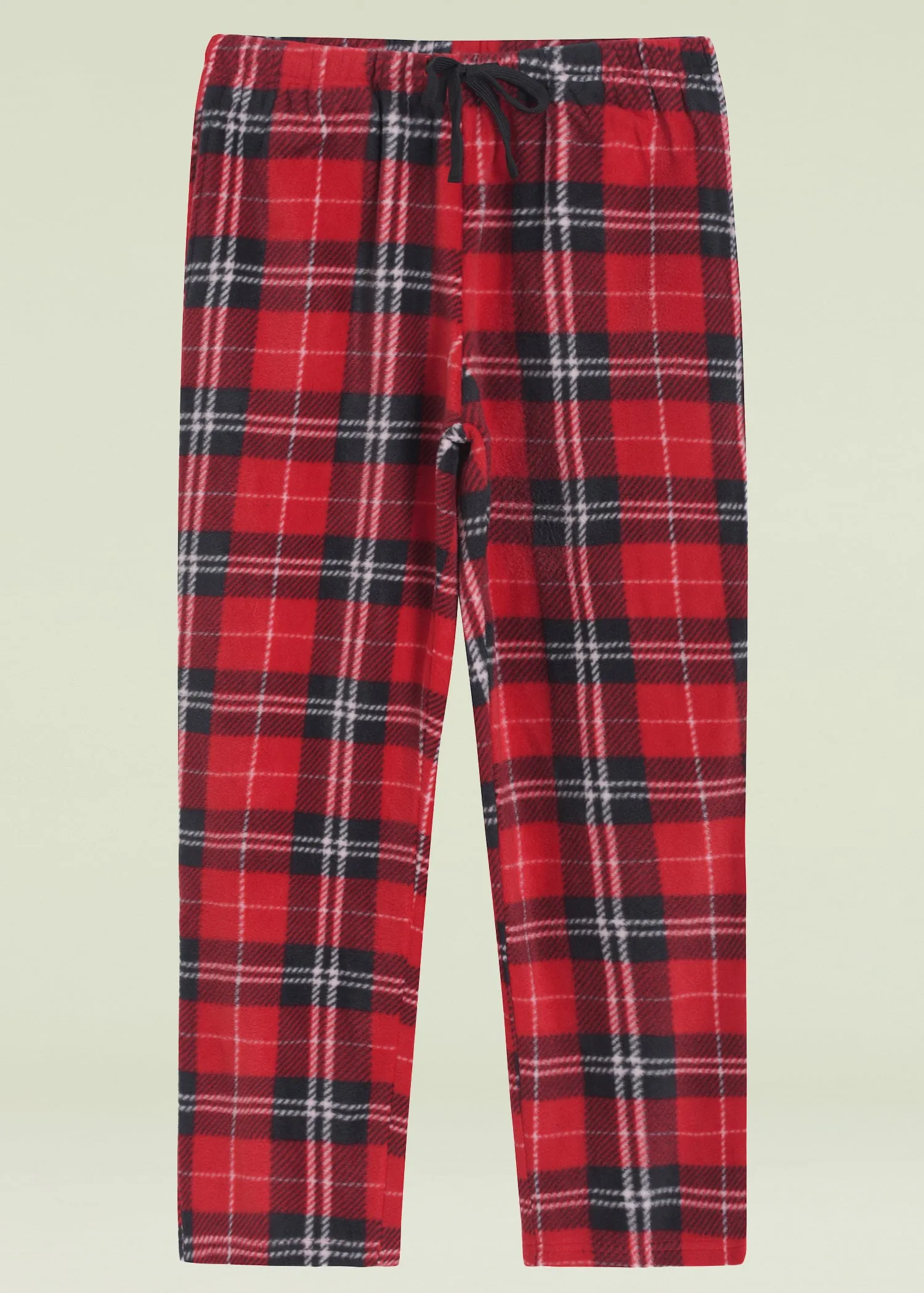 Women's Fleece Plaid Pajama Pants with Pockets