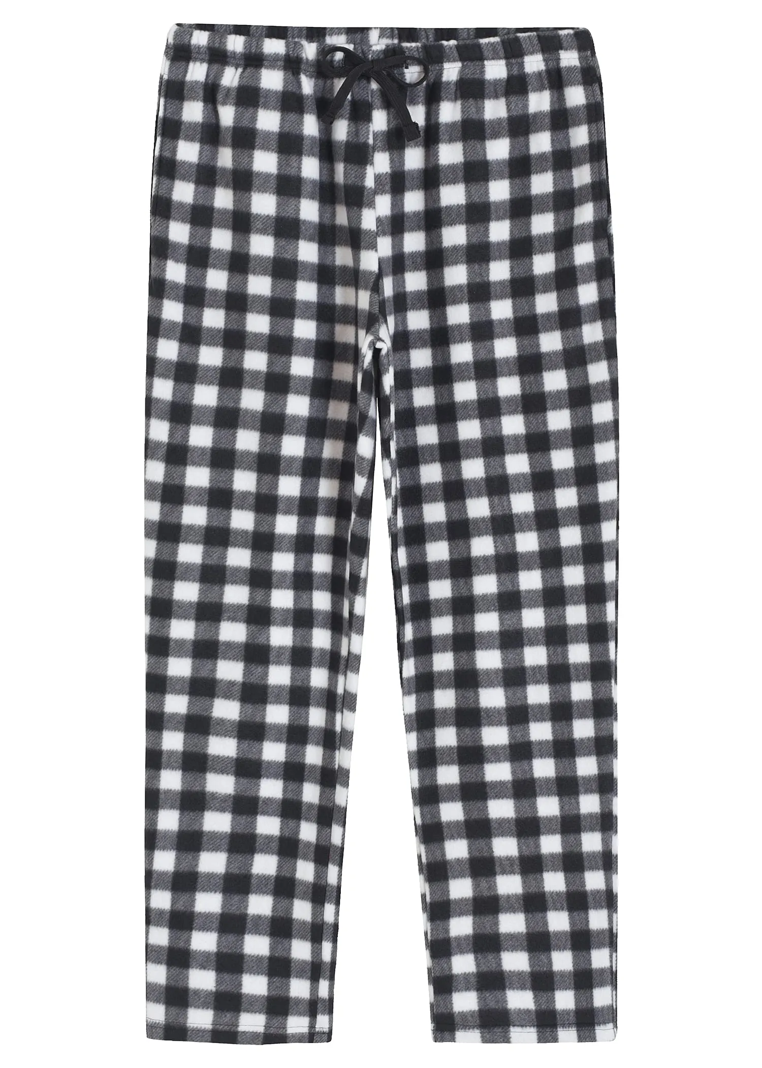 Women's Fleece Plaid Pajama Pants with Pockets