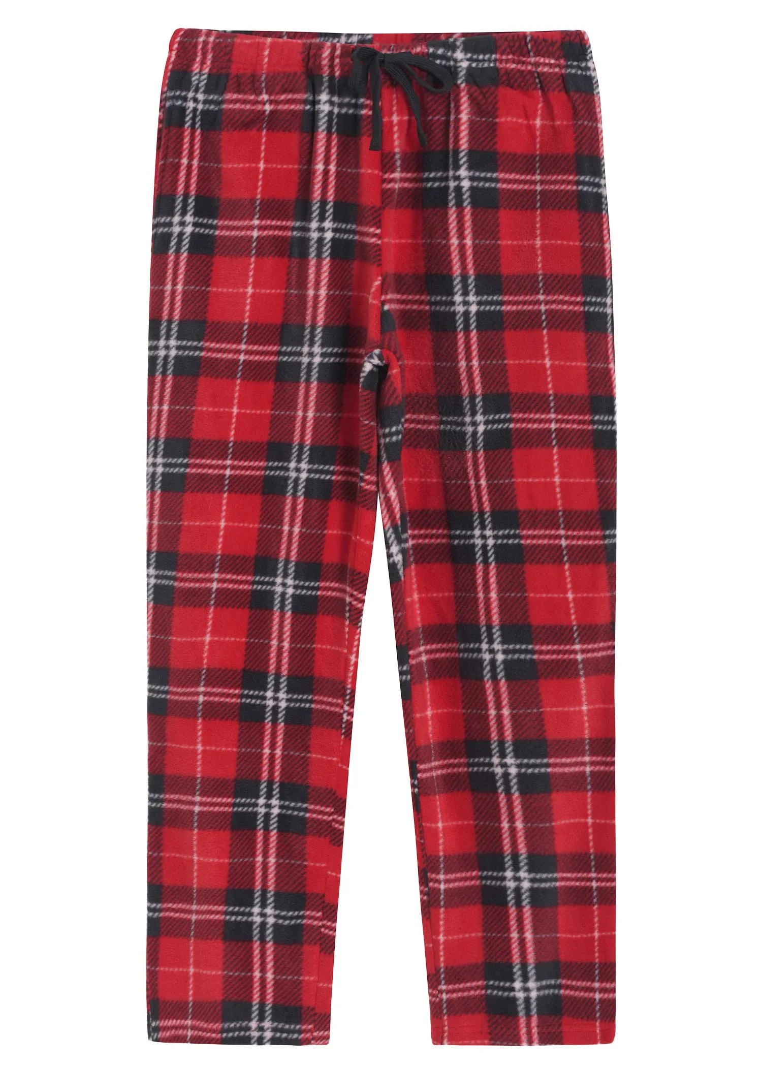 Women's Fleece Plaid Pajama Pants with Pockets