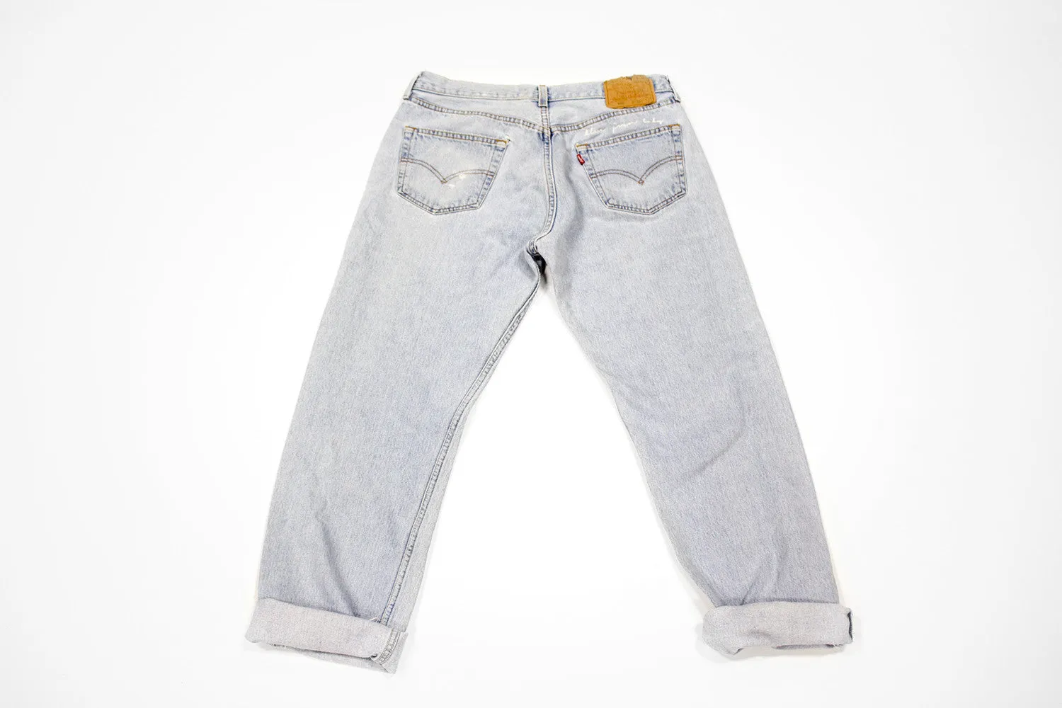 Women’s Vintage Denim Levis Pant with Embroidery