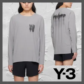 Y-3  |Crew Neck Street Style Long Sleeves Long Sleeve T-shirt Logo