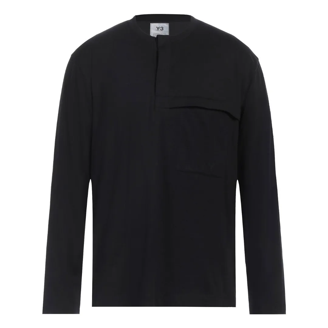 Y-3  |Crew Neck Unisex Street Style Long Sleeves Plain Cotton