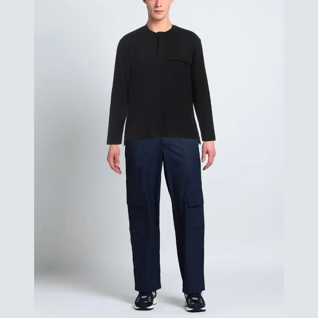 Y-3  |Crew Neck Unisex Street Style Long Sleeves Plain Cotton