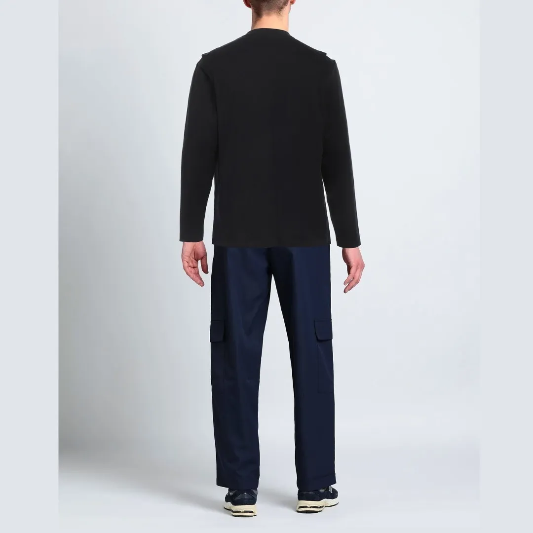 Y-3  |Crew Neck Unisex Street Style Long Sleeves Plain Cotton