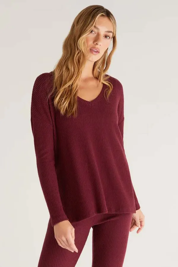 Z Supply Me-Time Rib Long Sleeve