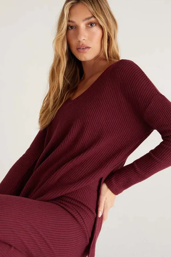 Z Supply Me-Time Rib Long Sleeve