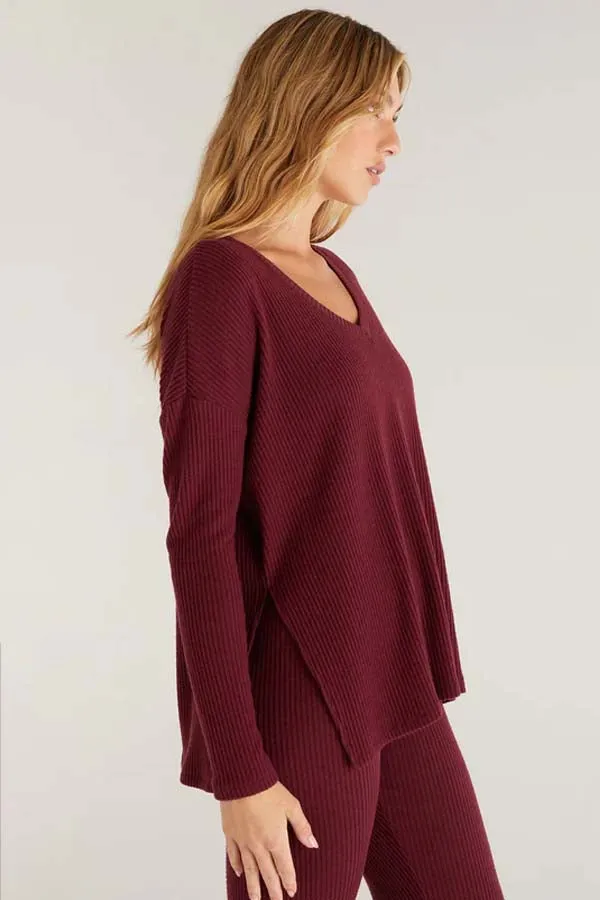 Z Supply Me-Time Rib Long Sleeve