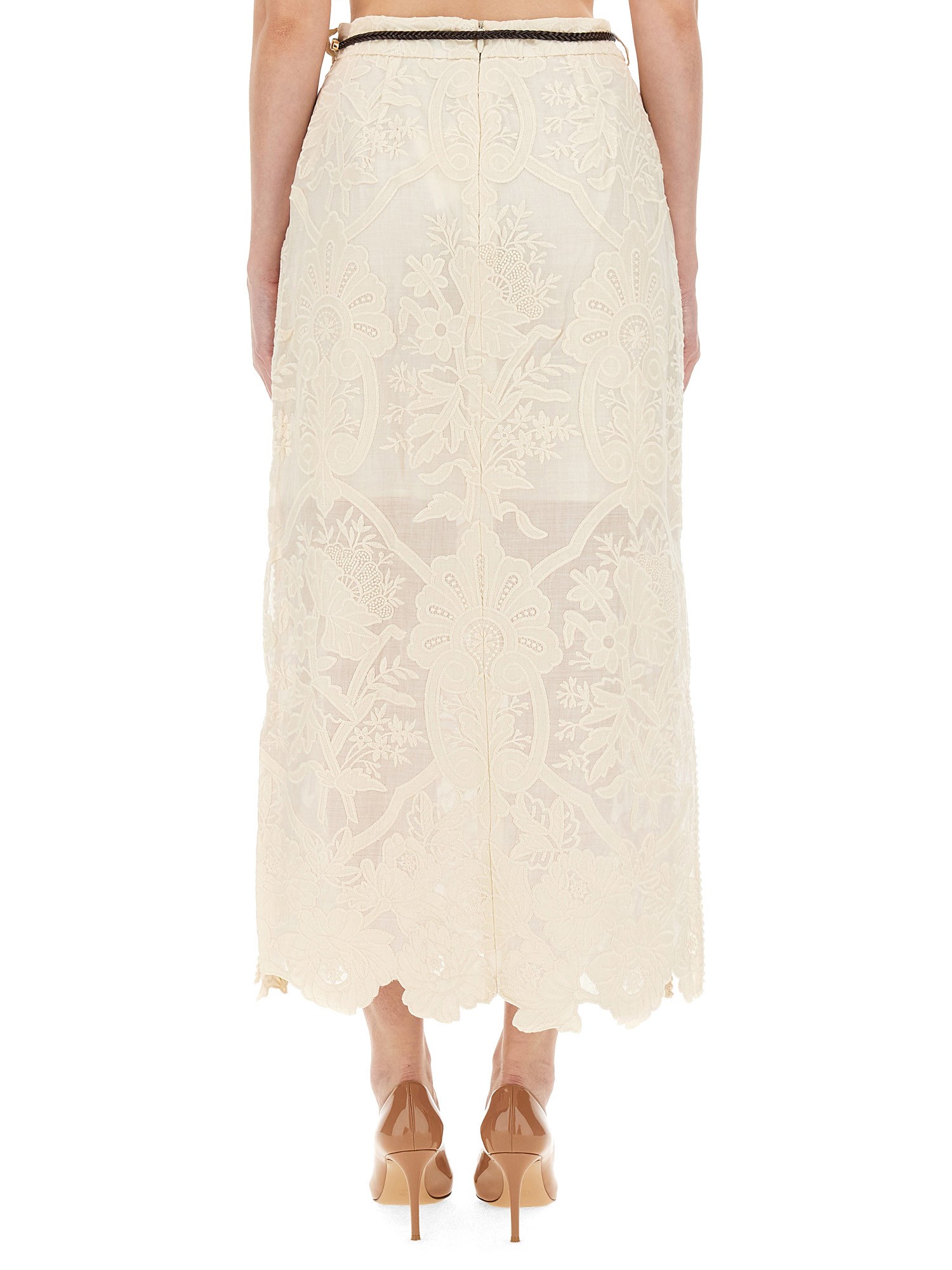 ZIMMERMANN    LINEN OTTIE SKIRT